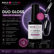 NAM24 - Pro DUO Gloss | Soak-Off Glanzgel | 10ml mit Schwitzschicht